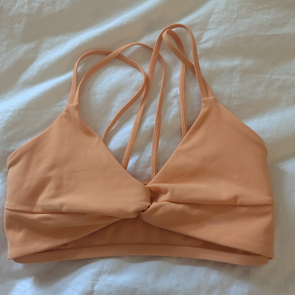 Peach Strappy Bralette